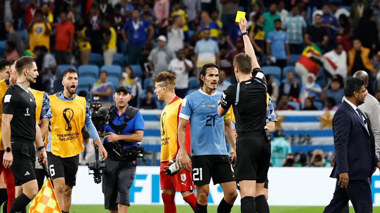 TOPSHOT - Uruguay's forward Luis Suarez reacts at the end of the News  Photo - Getty Images