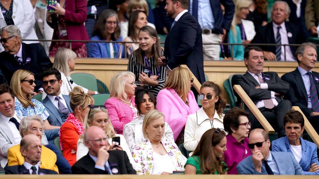 Chopra was seated behind Kate and Will. (Photo by Adam Davy/PA Images via Getty Images)