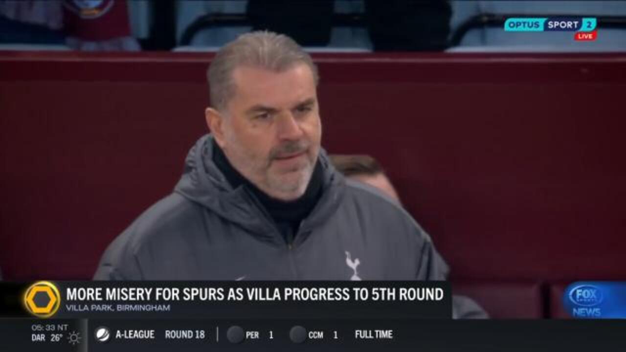 Spurs out of FA Cup with loss to Villa