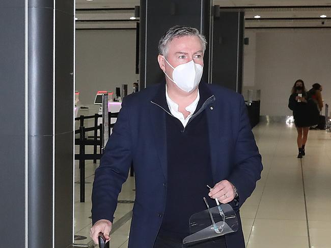 Eddie McGuire arriving in the Gold Coast.