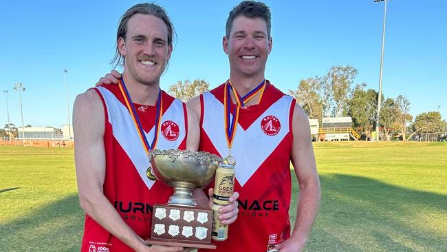 Star Miners playing-coach Jack Sires (left) has had another dominant year. Picture: Supplied