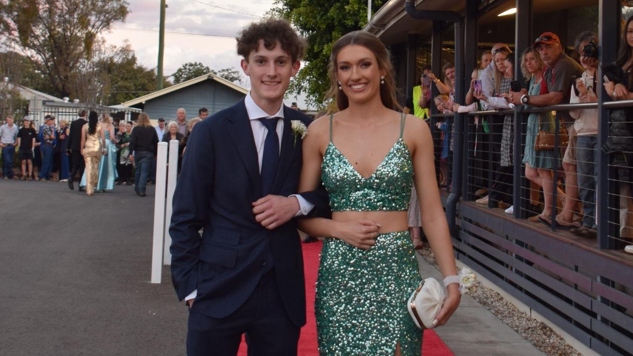 Kiana Low and Isaac McDonnell at Dalby State High School's Formal 2022