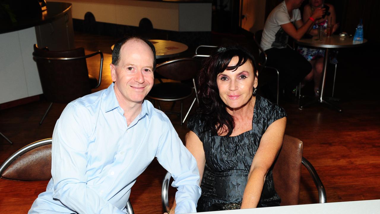 AFTER DARK: (L-R) Jeff and Christina Armstrong enjoying the night at The Grand Hotel, Gladstone. Photo Tom Huntley / The Observer