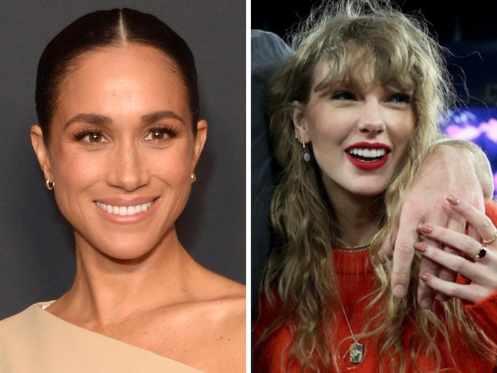Meghan Markle and Taylor Swift are just two of the many celebrities who have been spotted wearing Mejuri pieces. Picture: Getty Images.