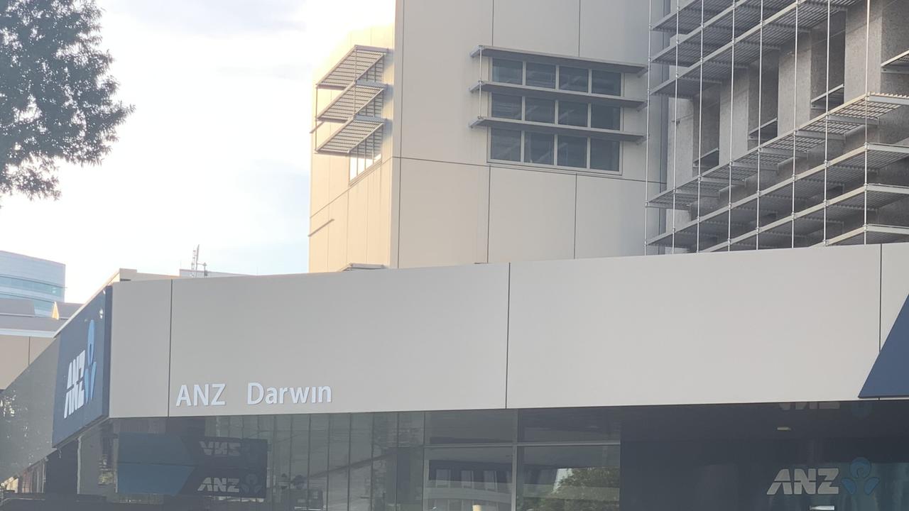 A man was stabbed with a glass bottle outside the ANZ bank on Smith Street in Darwin.