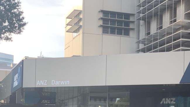 A man was stabbed with a glass bottle outside the ANZ bank on Smith Street in Darwin.