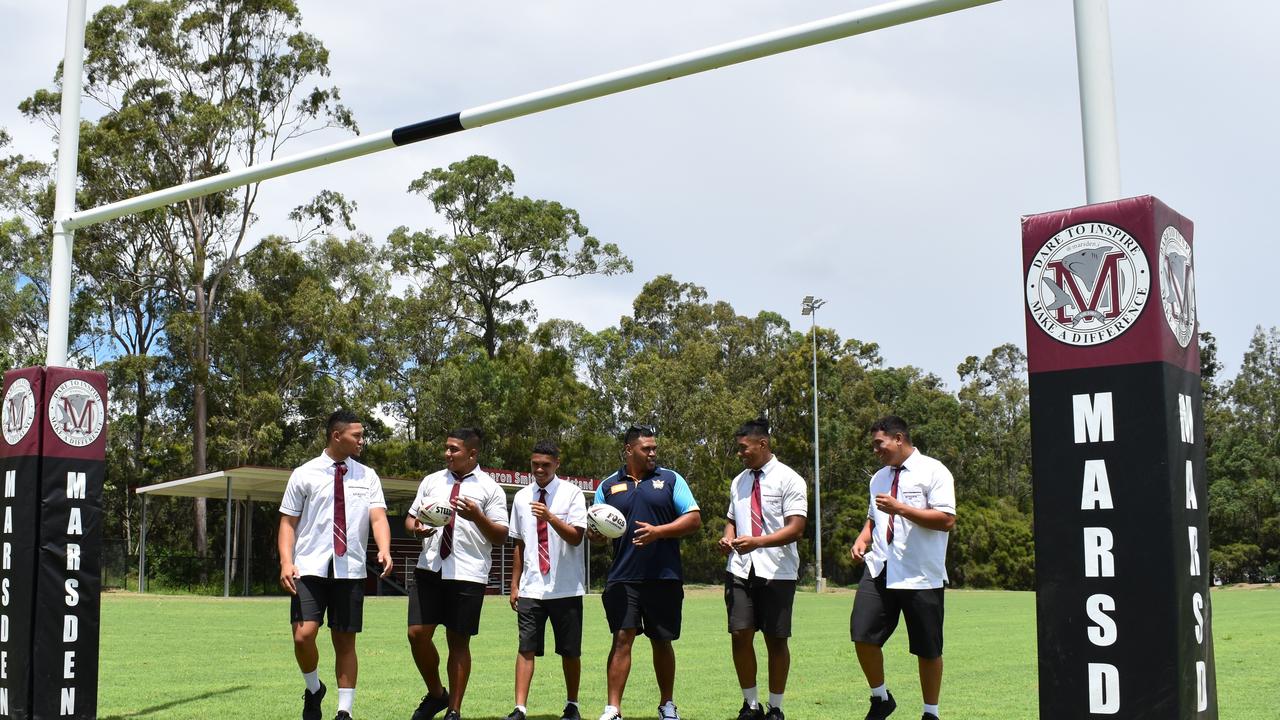 Marsden SHS students were looking forward to training with Titans. PICTURE: Kimberley Chadburn