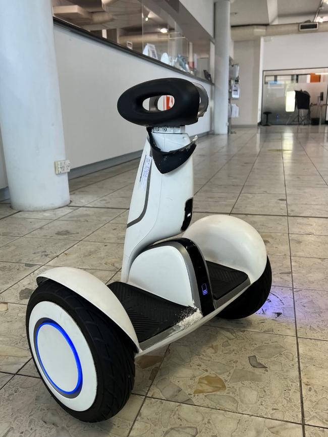 A segway forgotten by a passenger. Picture: Supplied