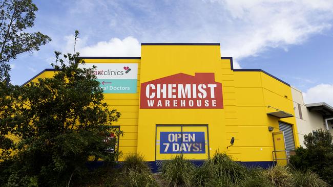 Chemist Warehouse stores have been hit by the nationwide test shortage. Picture: NCA NewsWire/Sarah Marshall