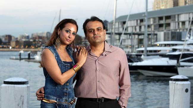 Pankaj and Radhika Oswal in Sydney recently. Picture: James Croucher