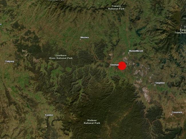 An earthquake has rocked parts of NSW on Friday afternoon. Picture: Geoscience Australia