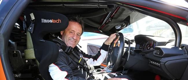 Tony Quinn is a colourful Scotsman with a wide range of interests, including car racing. Here he is pictured in his Lamborghini Huracan at Symmons Plains.