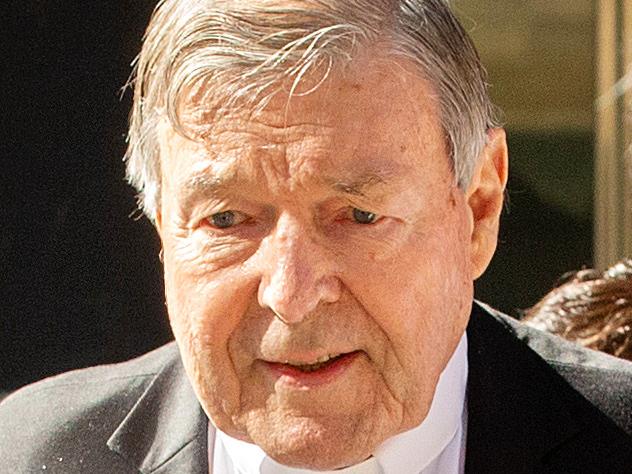 *WARNING SUPPRESSED SEEK LEGAL ADVICE* Cardinal George Pell leaves the County Court of Victoria on bail after being found guilty of historical sex offences. Picture: Mark Stewart