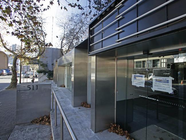 This building is awaiting demolition in Crows Nest. Picture: Phillip Rogers