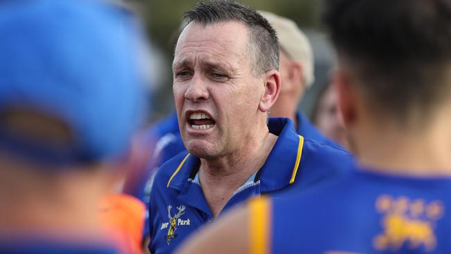 Deer Park coach Mark McGoldrick. Picture: Local Legends Photography