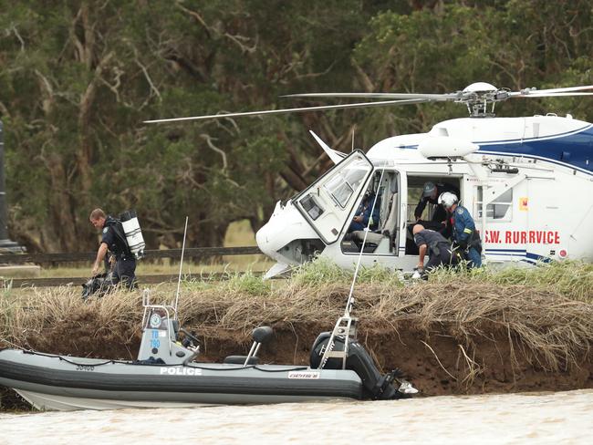 The car accident occurred after the remains of Cyclone Debbie passed through Northern NSW. Picture: Lyndon Mechielsen