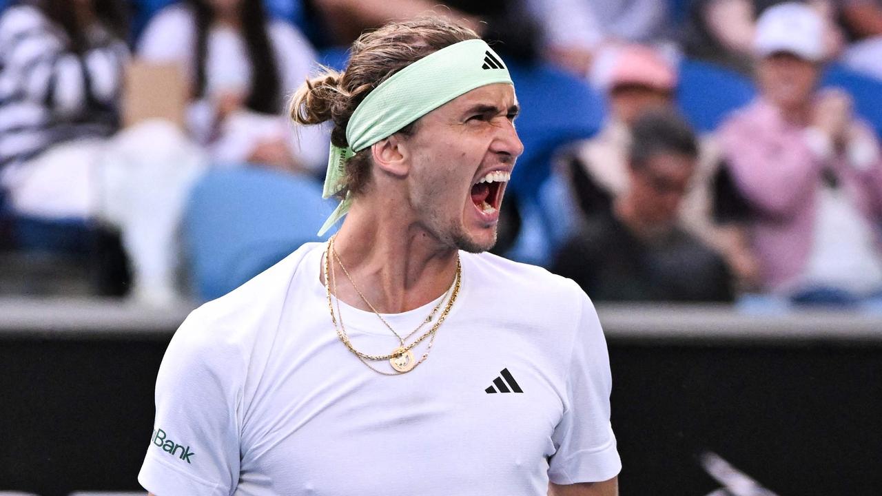 Alexander Zverev is in command. (Photo by WILLIAM WEST / AFP) --