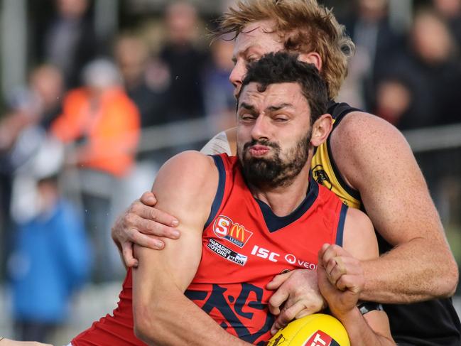 ADV SSS Sport SANFL: Glenelg v Norwood at Glenelg Oval. (AAP Image/Russell Millard) NO ARCHIVING