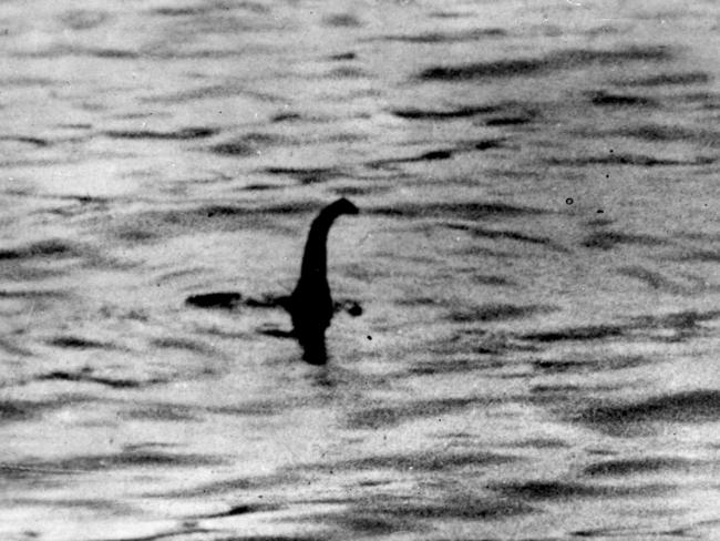 The famous image of the Loch Ness monster, as photographed in Scotland in 1934.