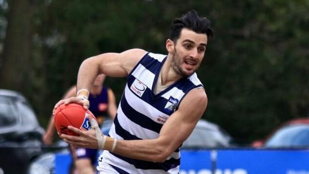 Doncaster star Chris Annakis in action in the Eastern Football League (EFL). Picture: Davis Harrigan