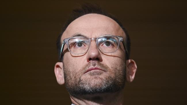 Greens leader Adam Bandt said Peter Dutton is ‘wasting airtime talking about climate targets he would never have the power to change’. Picture: NCA NewsWire / Martin Ollman