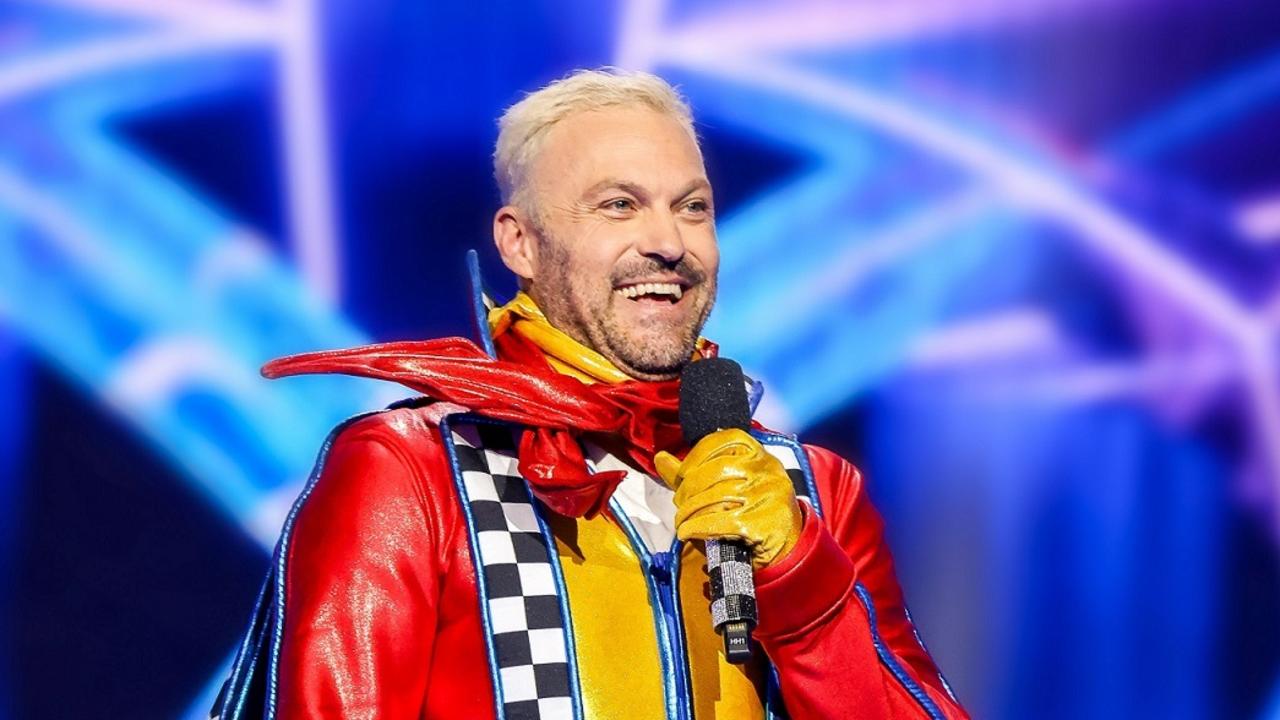 Brian Austin Green as Crash Test Dummy on The Masked Singer Australia. Picture: Network Ten