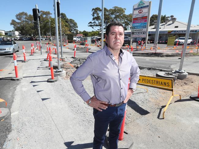 Horner's Pattisserie has been hit by roadworks out the front of Sorrento Village Shopping Centre. Picture: Richard Gosling