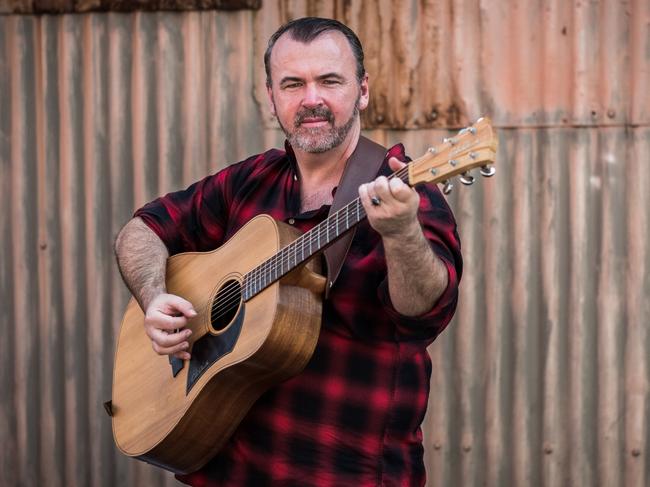 Melbourne singer-songwriter Michael Waugh, who is appearing at the Country Music Festival in Tamworth. Pictures for story by Andrew McMillen. Picture: Antony Hands.