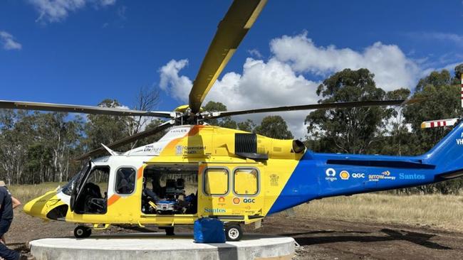 Toowoomba LifeFlight's helicopter had its first land on the newly established helipad at Goomburra Valley Campground over the Easter long weekend.