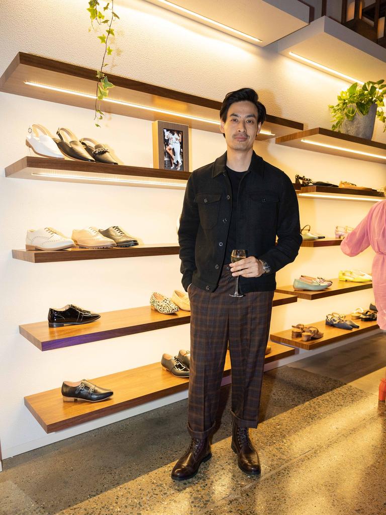 Larry Lim at the opening of Bared Footwear’s Brisbane store in Fortitude Valley.