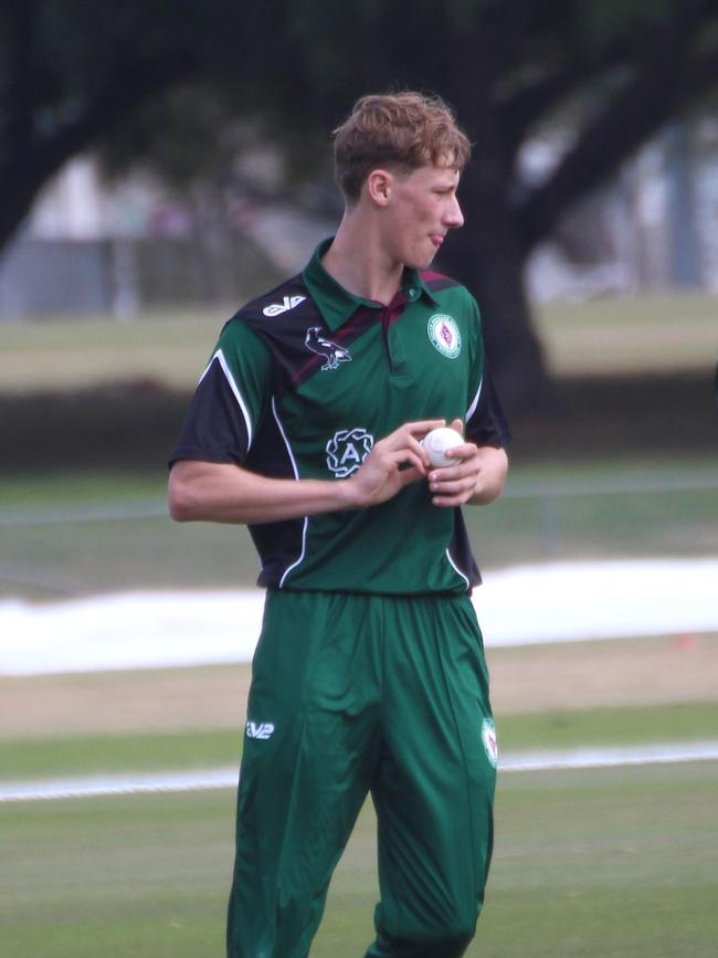 Premier cricket first grade action between South Brisbane and UQ. 17 September, 2023.