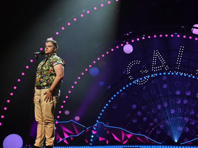 Geraldine Hickey takes the stage in the 2019 Gala. Picture: Jim Lee Photo