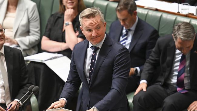 Energy Minister Chris Bowen faces a campaign against the vehicle emissions overhaul from the Coalition and segments of the automotive industry. Picture: NCA NewsWire / Martin Ollman