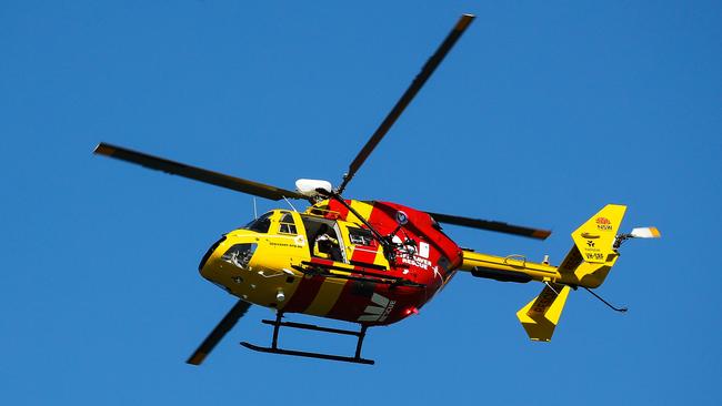 Jayden was flown to hospital for further treatment. Picture: NCA NewsWire/Gaye Gerard.