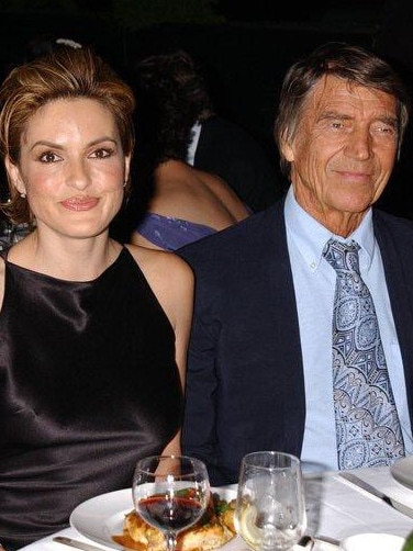 Hargitay with her dad Mickey who was a Hollywood bodybuilder and actor.