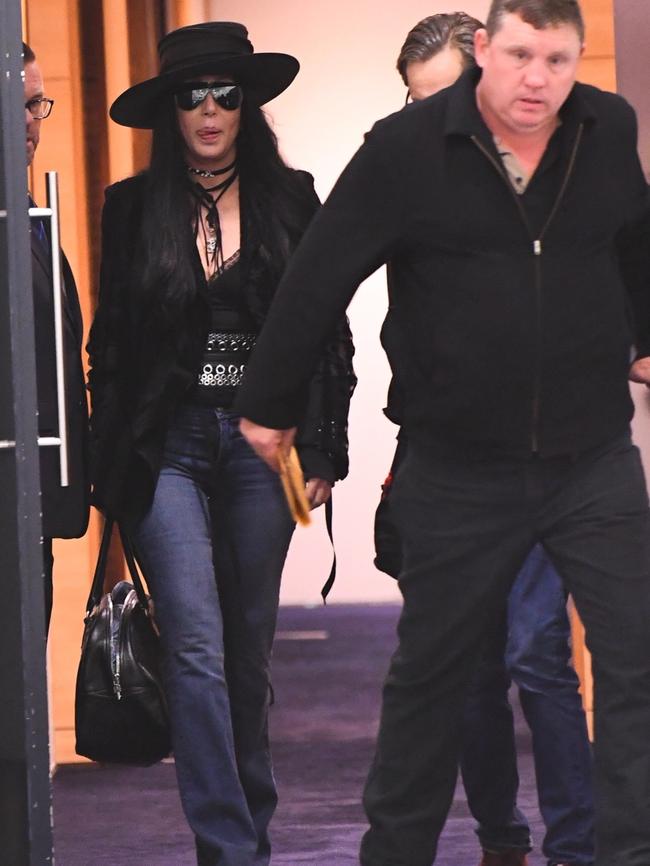 Cher arrives in Sydney