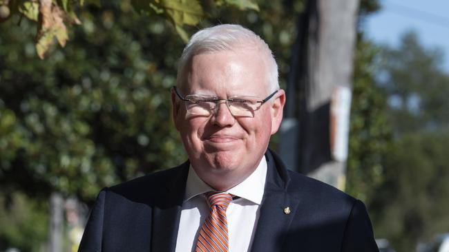 MP Gareth Ward pictured arriving at Nowra District Court where he formally pleaded not guilty to historical sexual assault charges. Picture: NCA Newswire/ Monique Harmer