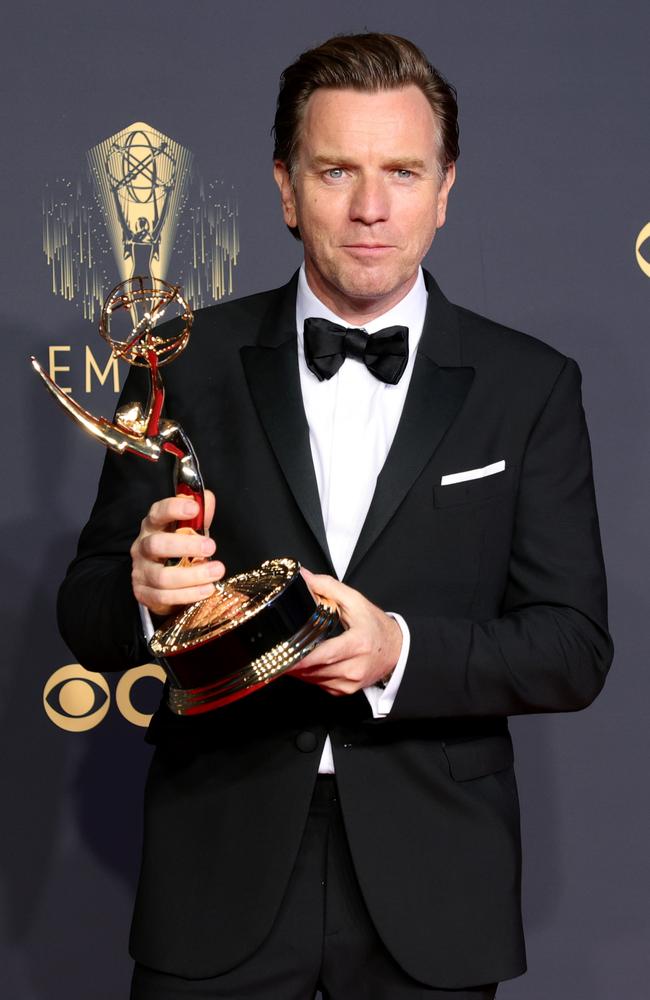 Ewan McGregor was a surprise winner for his role in Halston. Picture: Getty