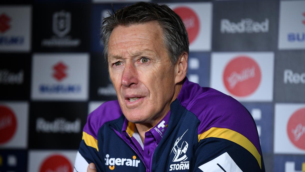 Storm coach Craig Bellamy says the Sunshine Coast ticks plenty of boxes to have its own NRL team. Pictured, Bellamy speaks to media during the Round 7 NRL between Melbourne Storm and New Zealand Warriors at Netsrata Jubilee Stadium in Sydney, Friday, June 26, 2020. (AAP Image/Joel Carrett).