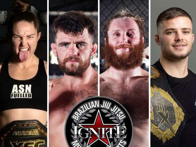 Some of Ignite's standout MMA talents. Pictures: Facebook and Patrick Woods.