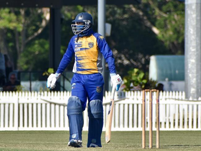 Shaun Austin for Souths Sharks against Walkerston Cricket Club in Mackay