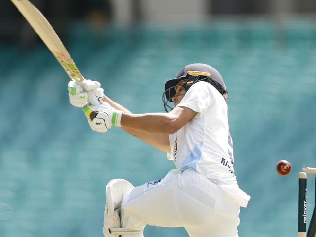 SYDNEY, AUSTRALIA - FEBRUARY 18: Sam Konstas of New South Wales is bowled by Scott Boland of Victoria during the Sheffield Shield match between New South Wales and Victoria at Sydney Cricket Ground, on February 18, 2025, in Sydney, Australia. (Photo by Darrian Traynor/Getty Images)