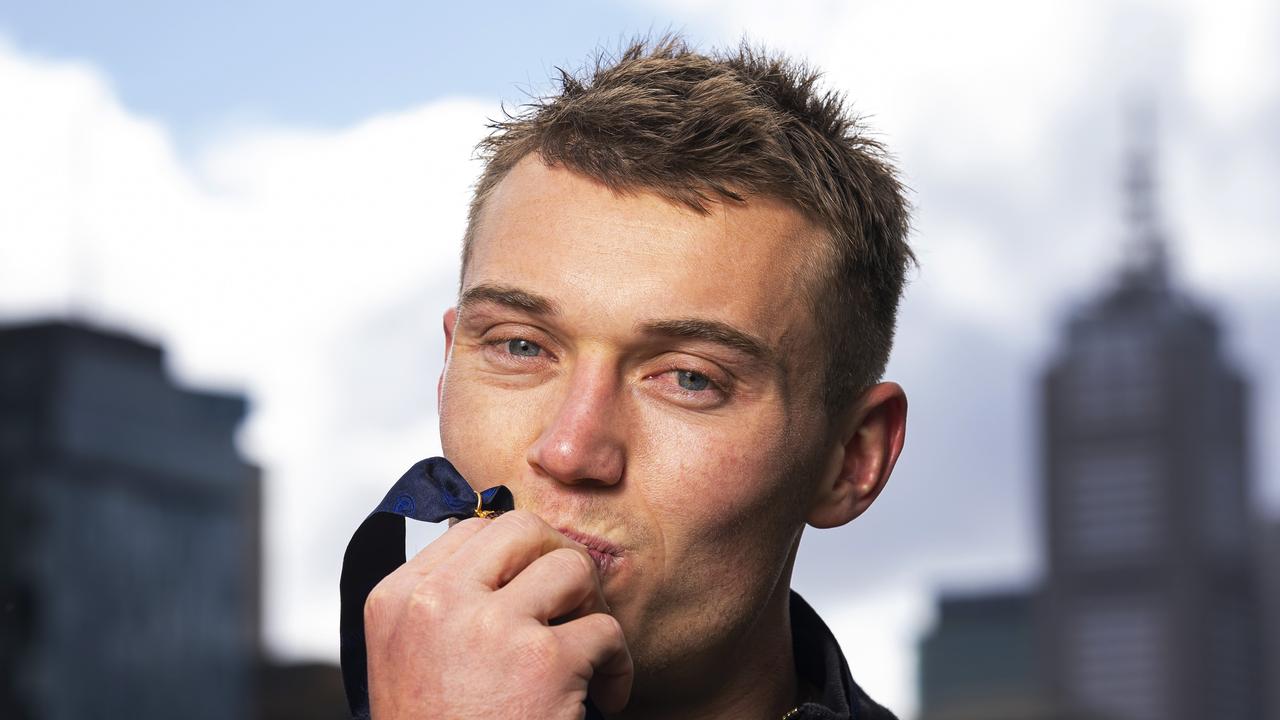 Carlton captain Patrick Cripps was tired but still thrilled to be a Brownlow medallist the morning after his triumph. Picture: Getty Images