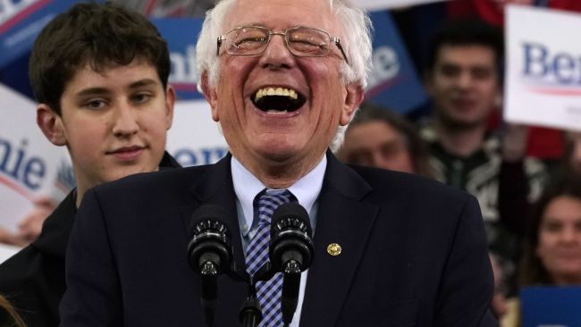 Democratic frontrunner Bernie Sanders. Picture: Timothy Clary/AFP