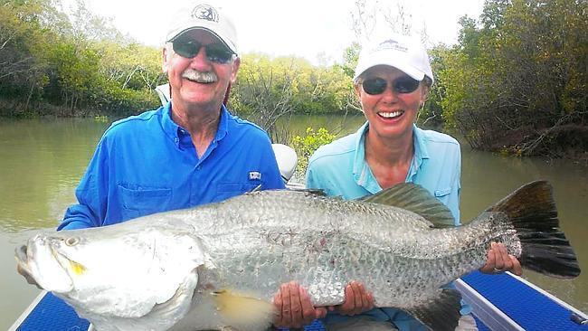 At a whopping 130cm, this magnificent barra, which was caught by Lucy Stanton fishing wit