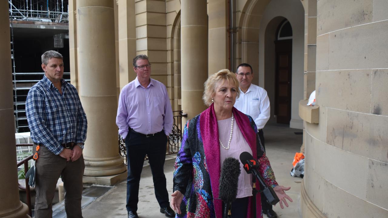 PROJECT PROGRESS: Capricornia MP Michelle Landry was impressed by how far the construction had progressed on the Rockhampton Museum of Art.