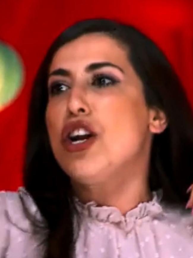 MKR contestant Hadil Faiza during the spat on the national reality TV show.