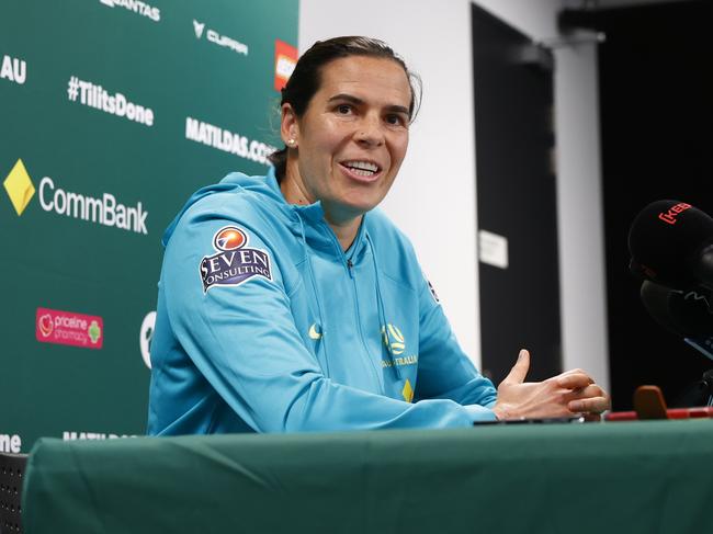 Matildas goalkeeper Lydia Williams will retire from international football after the Olympics. Picture: Richard Dobson