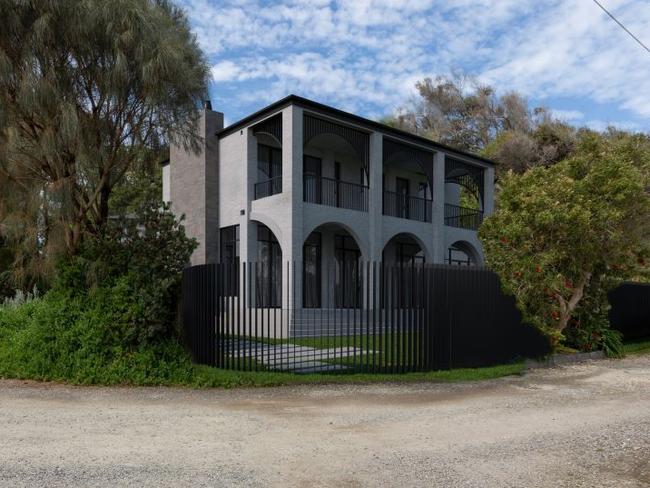 An artists’ impression of Andrew Bogut's Beaumaris mansion. Picture: Supplied