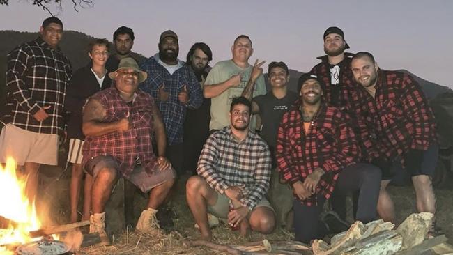 Josh Addo-Carr and Latrell Mitchell breached social distance rules on a camping trip. Picture: Instagram